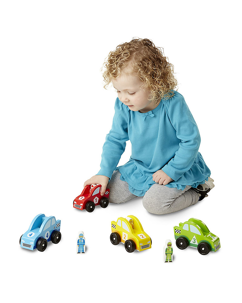 melissa and doug race car set